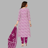 Ganpati Batik Pant Vol-9 Kurti Pant With Dupatta - 906